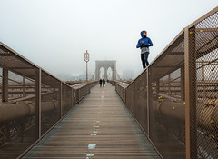 Brooklyn Bridge in the Fog