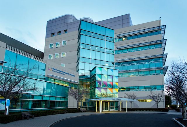 The heart tower at Staten Island University Hospital.