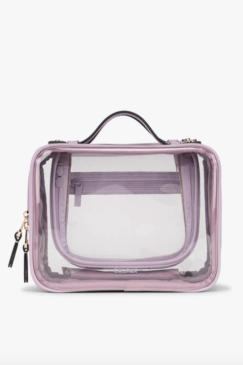 Calpak Medium Clear Cosmetics Case