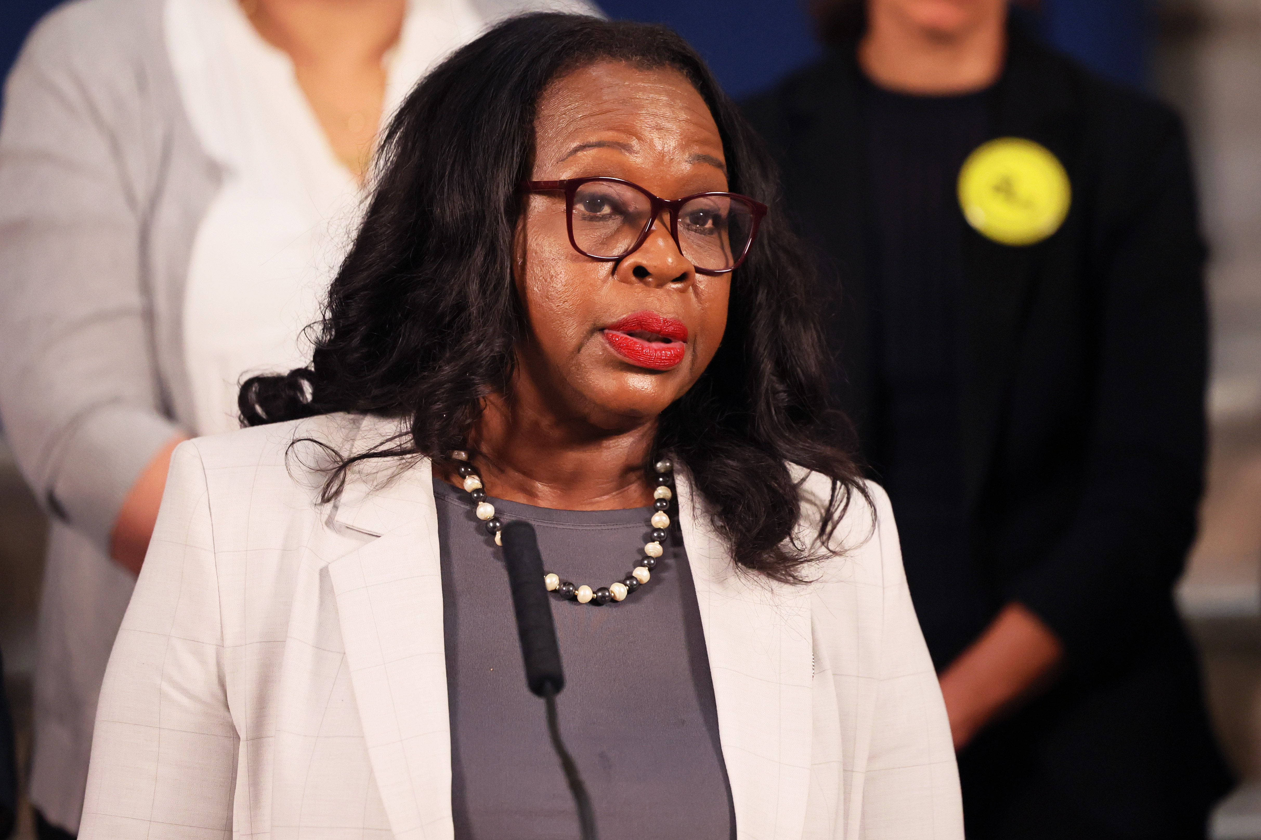 a close-up of NYC's Corporation Counsel Hon. Sylvia O. Hinds-Radix