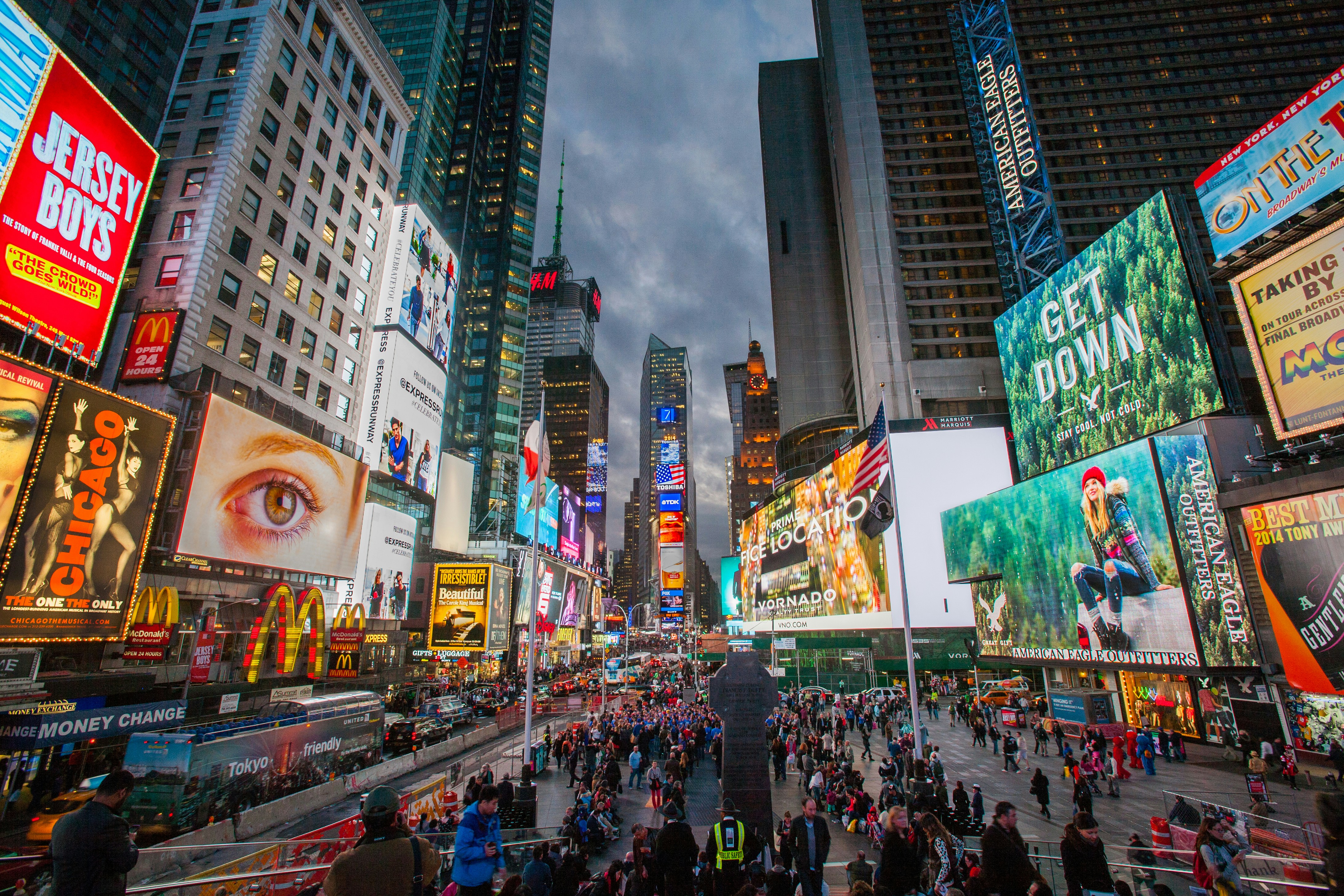 A view of Times Square.