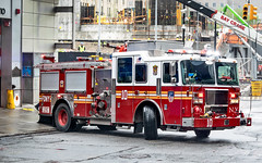 FDNY Engine 10, Liberty Street, Lower Manhattan, New York - 3 May 2016