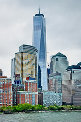 One World Trade Center, dominates Lower Manhattan, New York - 4 May 2016