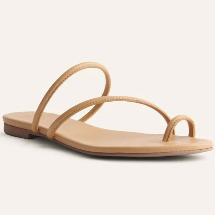 Reformation Ludo Toe Ring Strappy Flat Sandal