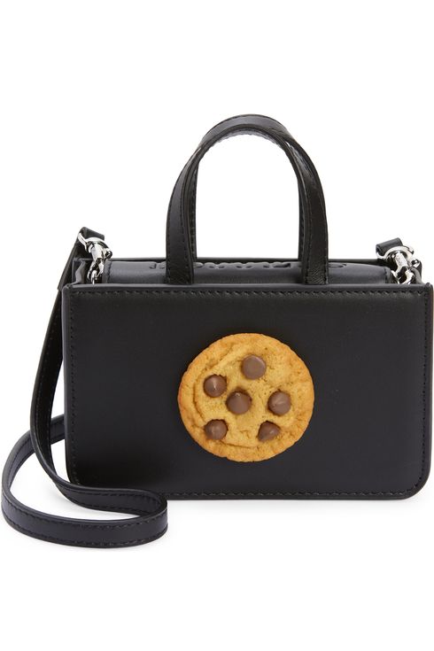 Puppets and Puppets Mini Cookie Leather Top Handle Bag