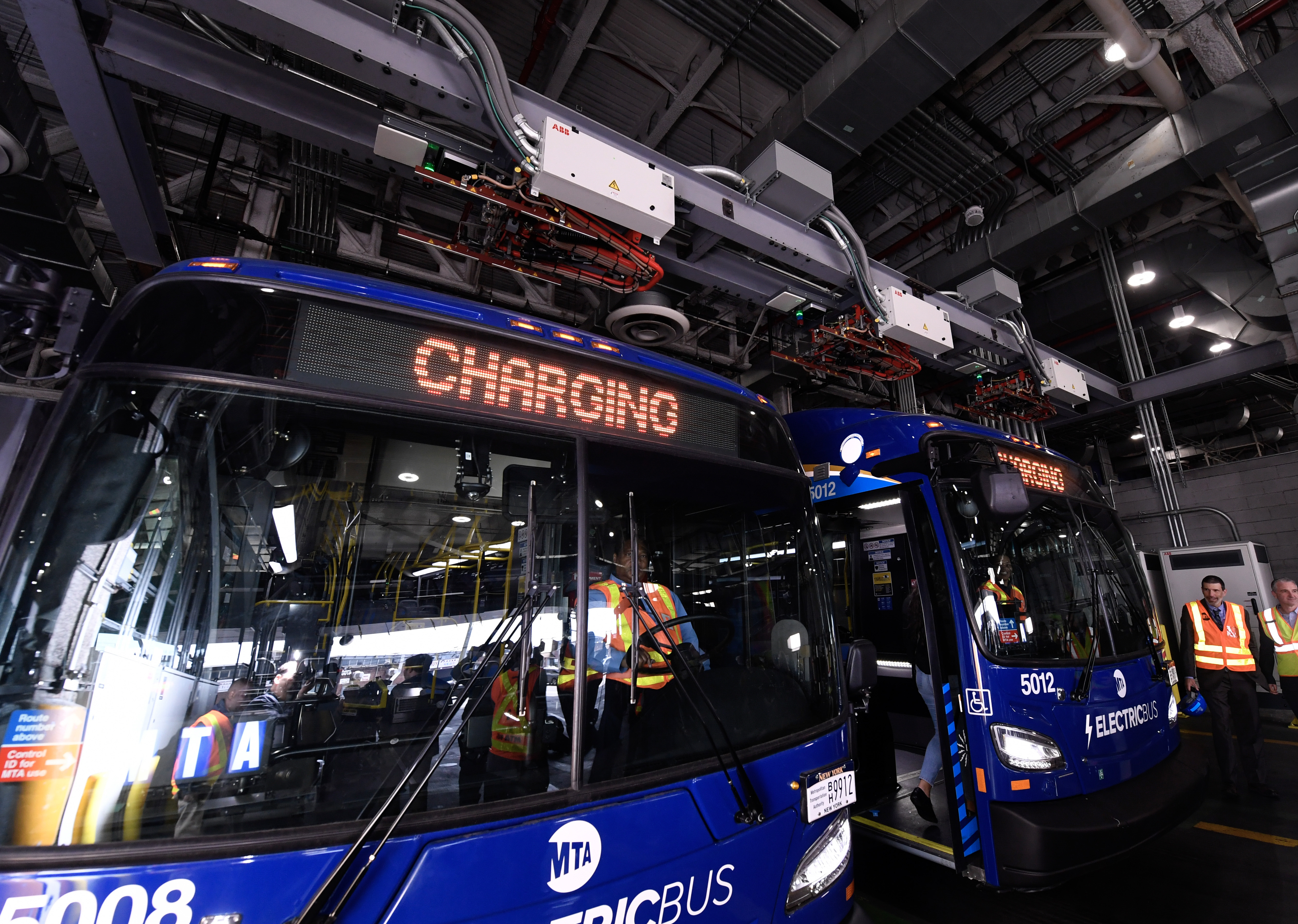 The buses are part of the MTA’s goal of operating a 100% zero emission bus fleet by 2040.