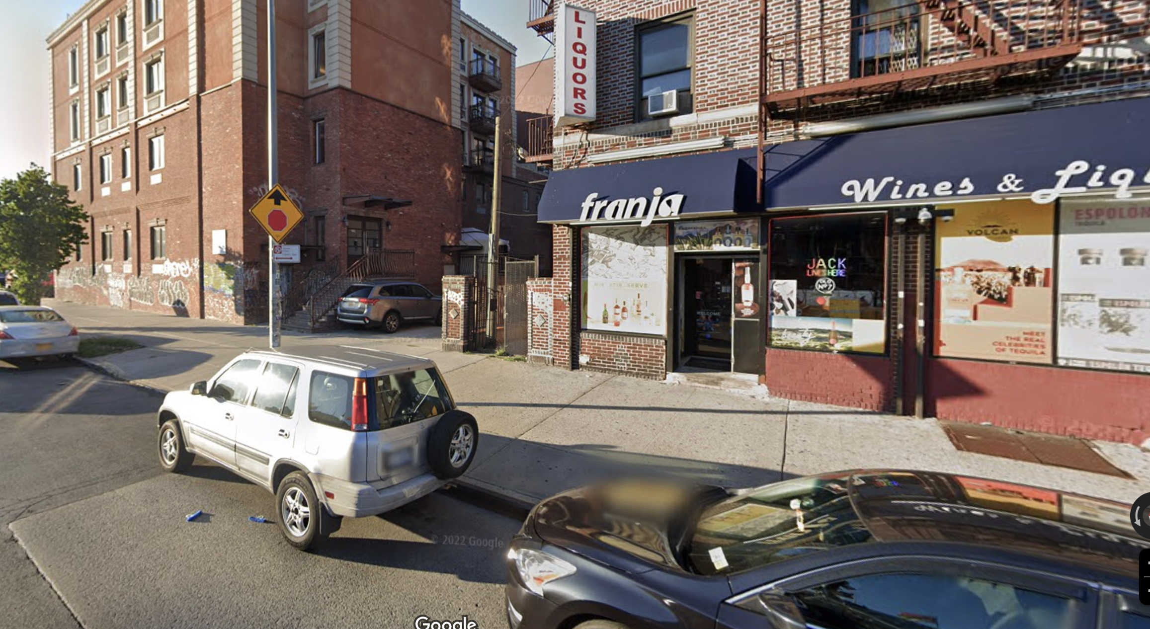 A photo of the liquor store where the owner allegedly shot a would-be robber.