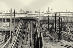 Transit and RR Tracks from Hunters Point