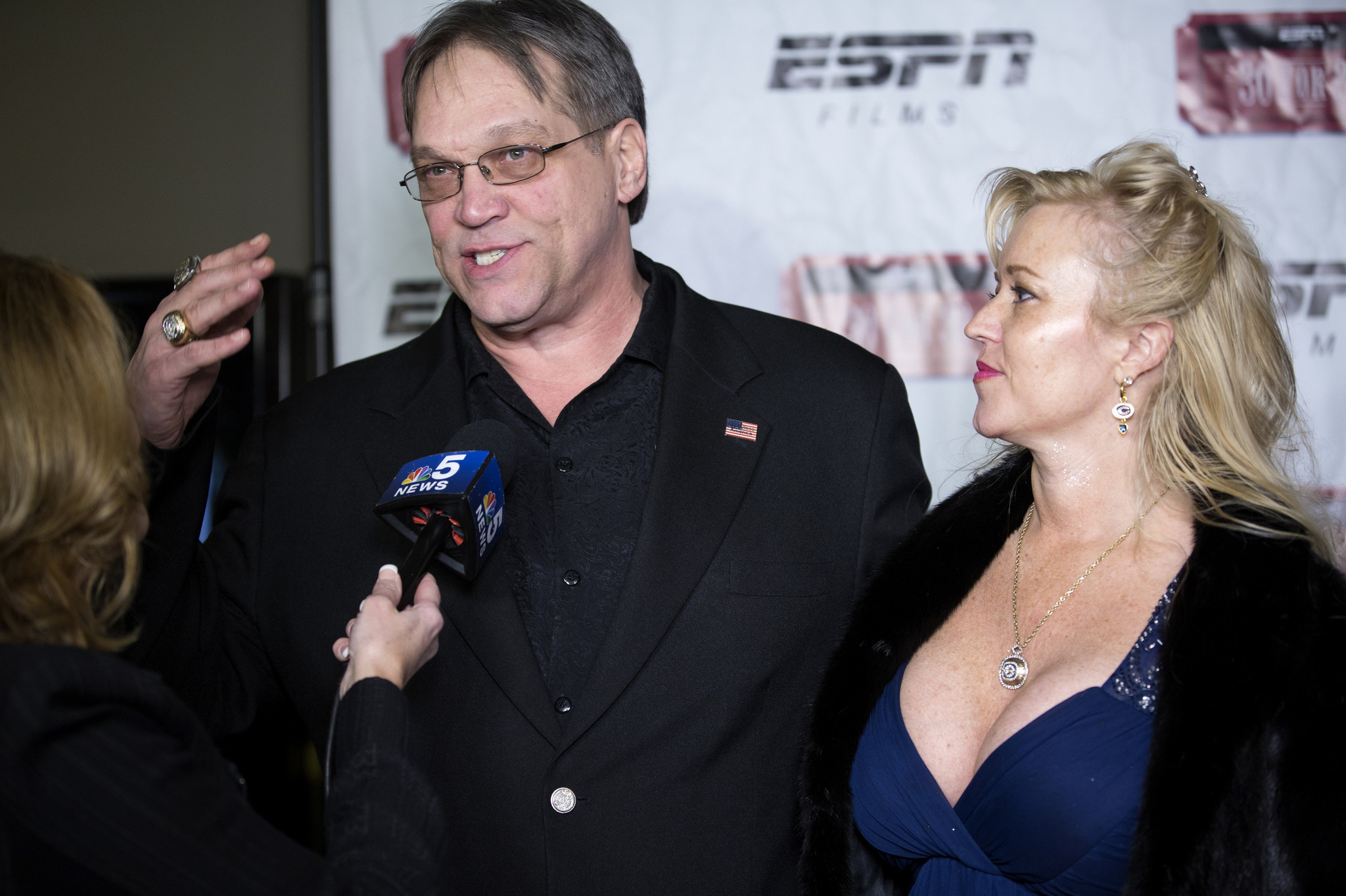 Former Bears defensive tackle Steve McMichael with his wife Misty...