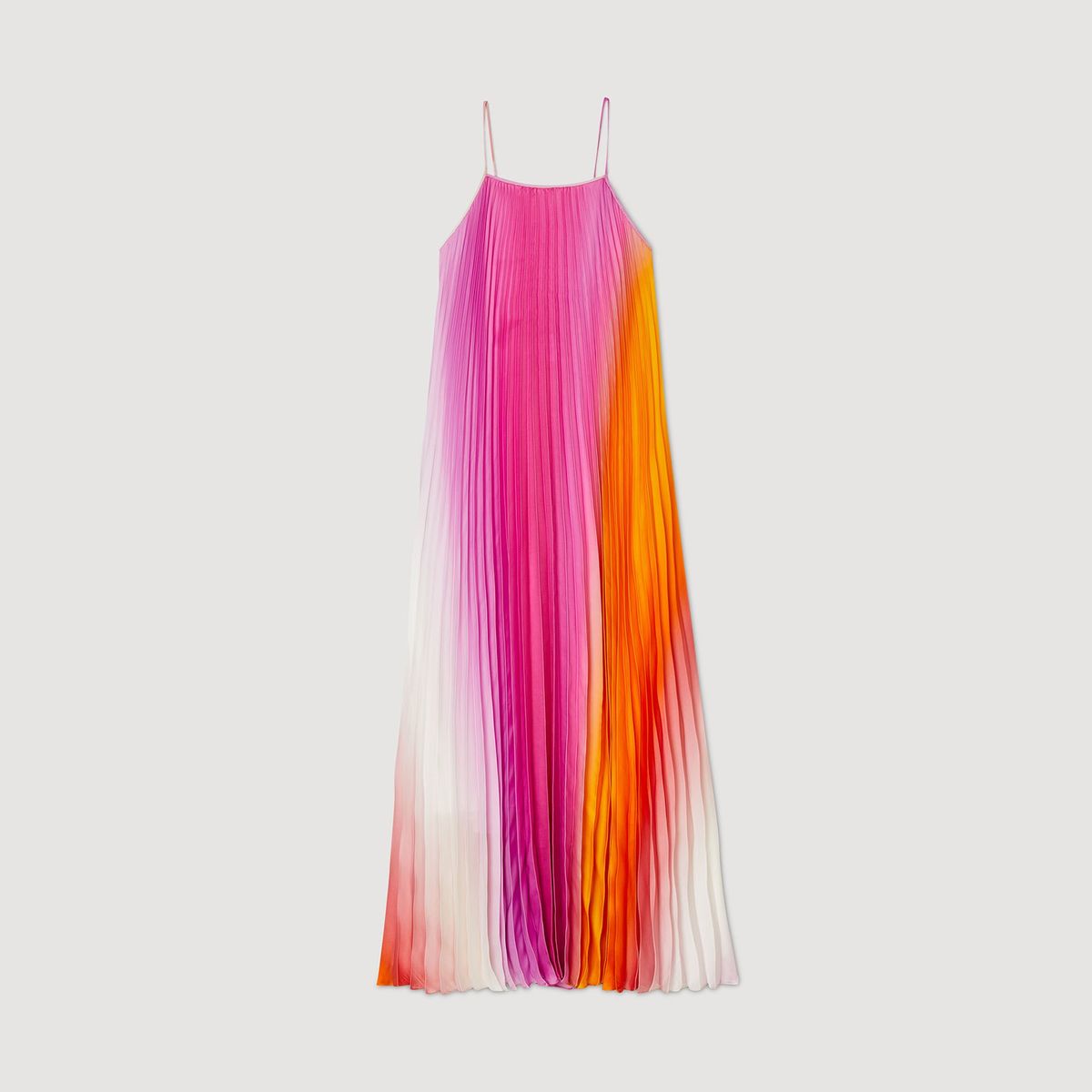 Sandro Sunray-Pleated Maxi Dress