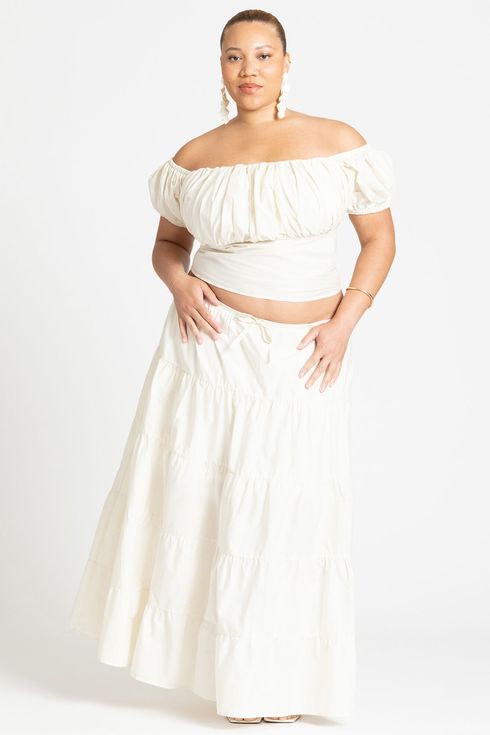 Eloquii Tiered Maxi Skirt