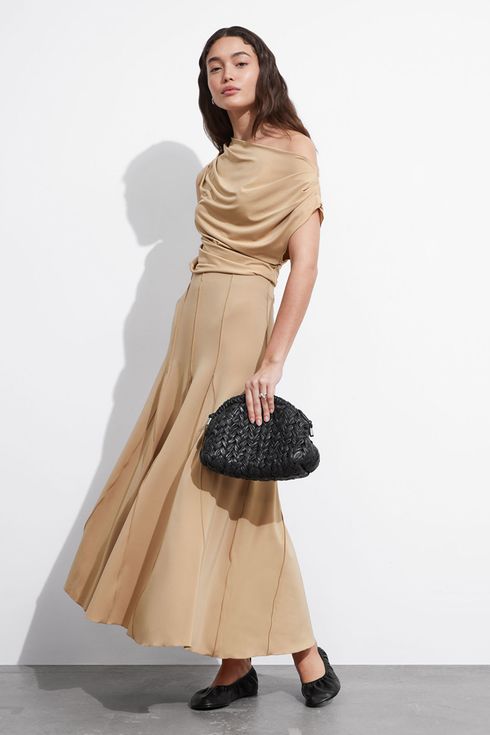 Other Stories Pleated Midi Skirt