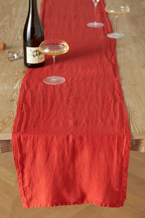 Anthropologie Edison Portuguese Linen Table Runner