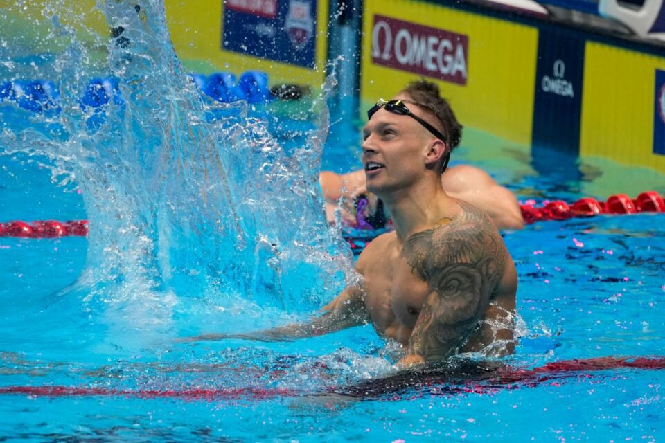 Caeleb Dressel wins the 100 butterfly at the U.S. Olympic swimming trials