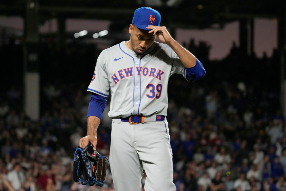 Chicago Cubs shut out for 6 innings by Luis Severino, lose 5-2 to the New York Mets despite Edwin Díaz getting ejected