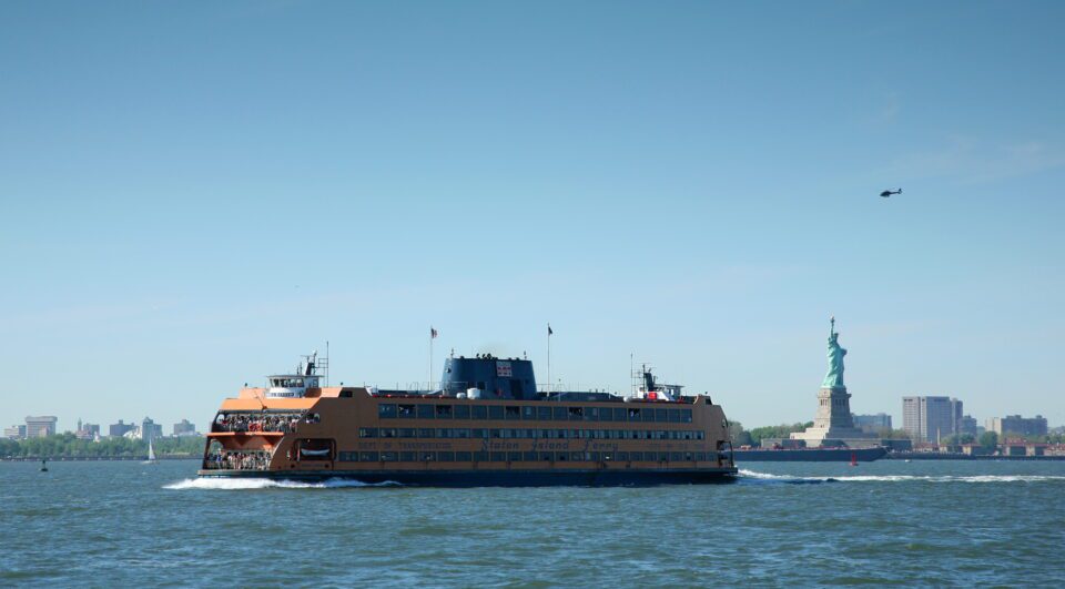 The Andrew J. Barberi Staten Island Ferry that was up for sale.