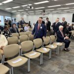 William M. Tambussi, George Norcross' personal lawyer, attends the press conference where New Jersey Attorney General Matthew Platkin announced an indictment charging both men.