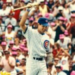 Ryne Sandberg acknowledges the cheers after his three home runs lifted the NL over the AL at the All-Star Game home run competition on July 9, 1990. (Bob Langer/Chicago Tribune)