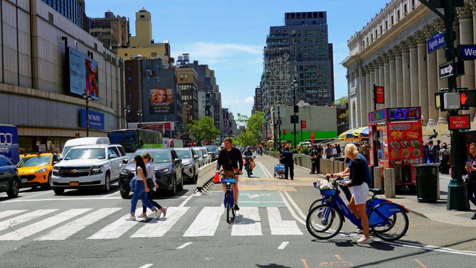 Beautiful 8th Avenue summy day in NYC.   May 8, 2023  DSC03979