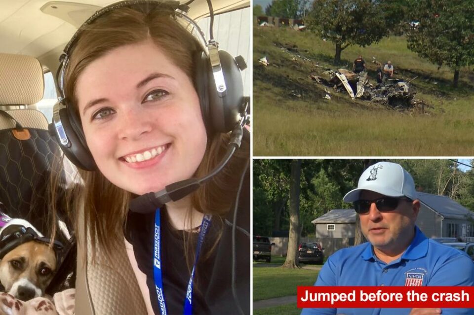 Young NY pilot Melanie Georger dies in plane crash moments after releasing a set of skydivers