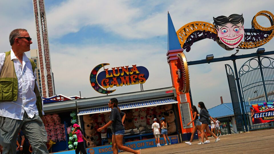 Just your average day  saving the world & rescueing damsels in distress on the Coney Island boardwalk.  DSC04011