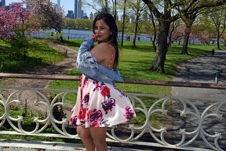 Picture Of Carolina Taken During A Cherry Blossom Photo Shoot In Central Park In New York City. Photo Taken Saturday April 27, 2019