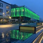 South Street Seaport at Night -- Reflected