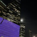 Full Moon alongside 1WTC