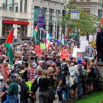 Massive Pro-Palestinian Lebanon Rally at Bryant Park New York Public Library  Sept. 26 2024   DSC07121