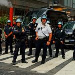 NYPD  at Pro Palestine Lebanon March--Sept 26, 2024  DSC07262