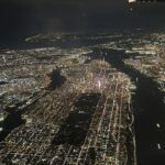 Manhattan/ after takeoff from LGA