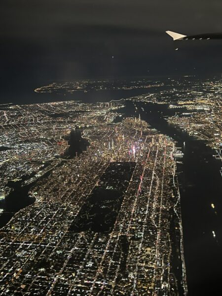 Manhattan/ after takeoff from LGA