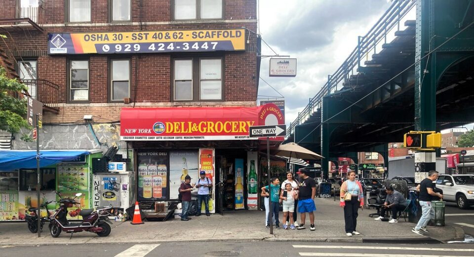 On 76th Street, in Jackson Heights