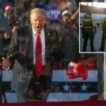 Third Trump assassination attempt thwarted when armed man arrested outside Coachella rally, sheriff says