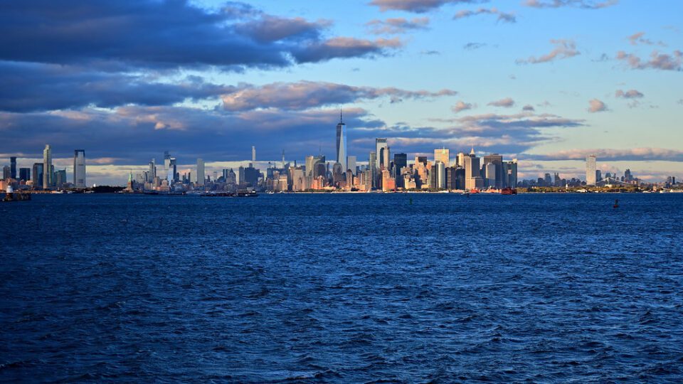 New York City: Lower Manhattan Skyline [Staten Island Ferry]