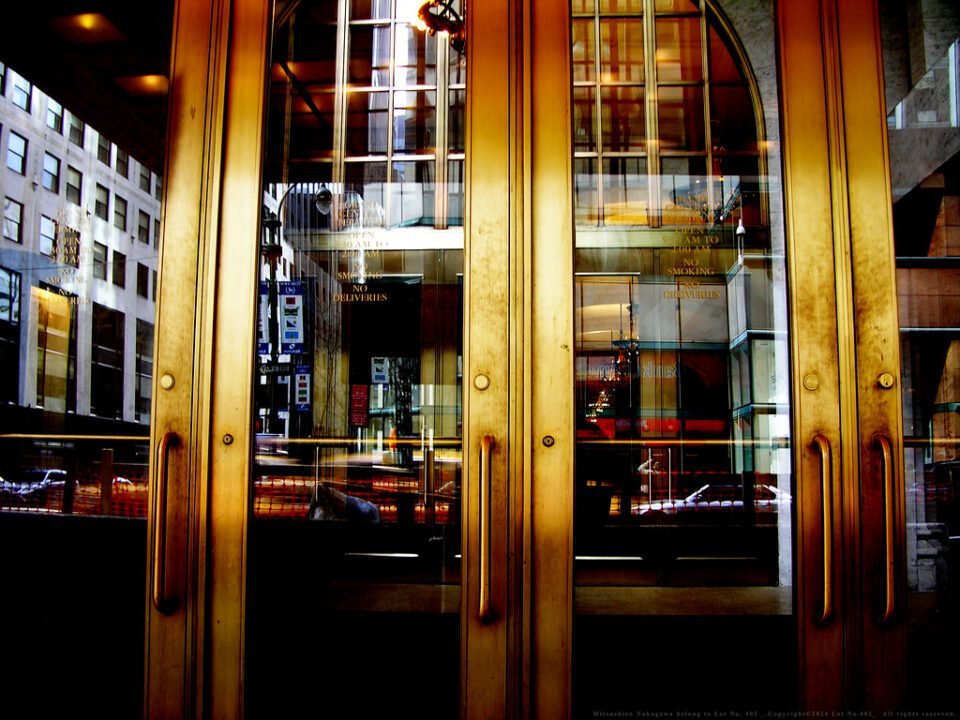 The door of Grand Central Terminal.