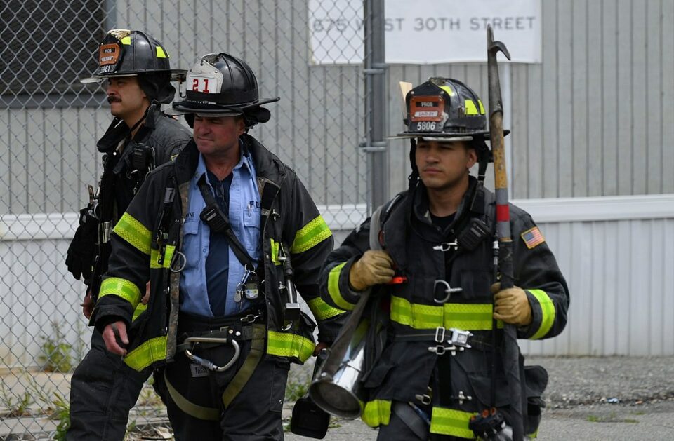 Ladder 21 Firemen - Engine 34 Hells Kitchen NYC