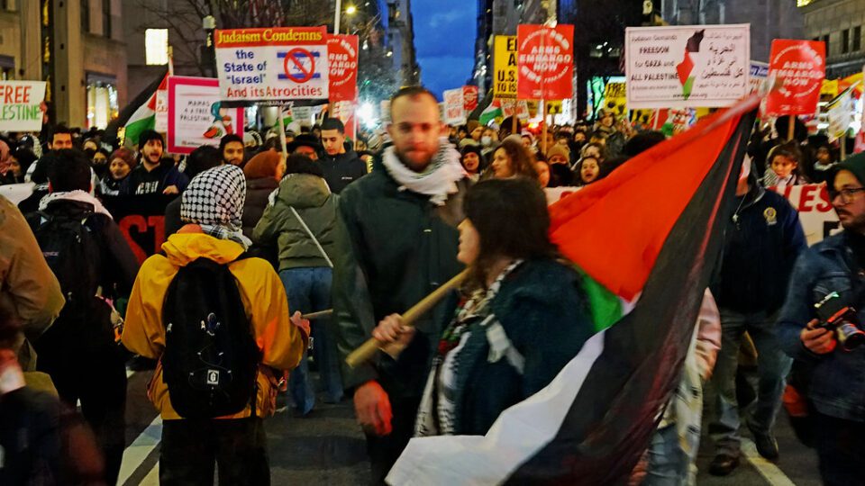 NYC,  New Years Day 2025 March for Palestine  DSC03074